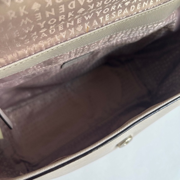 Kate Spade Grey Crossgrain Leather Handbag Shoulder Bag - Picture 14 of 15